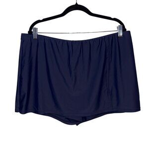 Swimsuits For All Womens Navy Blue Swim Skirt Bottom Size 24W